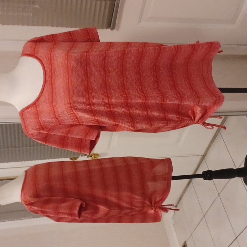4/$40 New Pink Striped Athletic Tee - Size XL